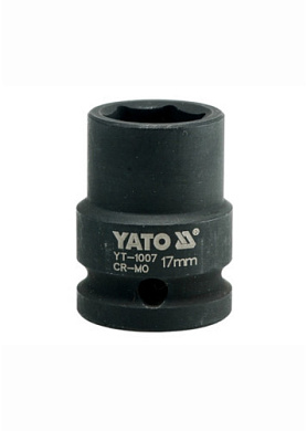 Головка торцева ударна шестигранна YATO YT-1007 1/2" М17 x 39 мм Фото 1