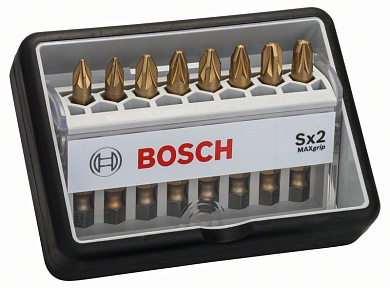 Набір біт  Bosch Robust Line Max Grip Sx2, 8 шт Фото 1