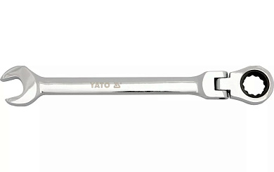 Ключ ріжково-накидний з тріскачкою і шарніром Yato 11 мм/160 мм (YT-1677) Фото 1