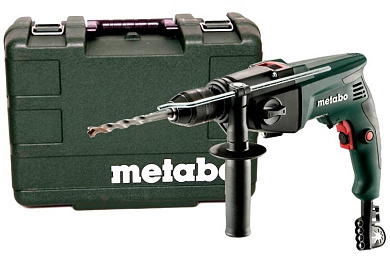 Ударная дрель Metabo SBE 760 + Чемодан - быстрозажимной сверлильный патрон (600841850) Фото 1