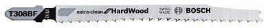 Пилочка для лобзика Bosch Extra-Clean for Hard Wood T 308 BF, 100 шт Фото 1
