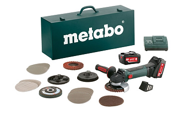 Акумуляторна болгарка Metabo W 18 LTX 125 Inox Set 5.2 Ач (600174880) Фото 1