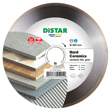 Диск алмазний Distar Hard Ceramics 1A1R 350 x 2,2/1,8 x 10 x 32 Фото 1