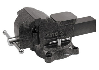 Тиски слесарные вращающиеся с наковальней YATO 200 мм 21 кг Фото 1