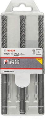 Набор буров Bosch SDS-PLUS-5X (2608833912) 3 шт. Фото 1