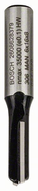 Пазова фреза Bosch Standard for Wood 8x6x48 мм Фото 1