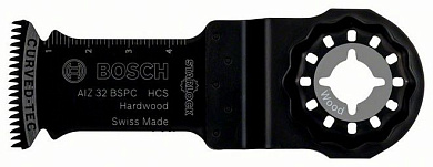Погружное пильное полотно по дереву Bosch Starlock HCS AIZ 32 BSPC Hard Wood, 5 шт Фото 1