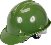 Каска для защиты головы VOREL 74176 зеленая из материала HDPE