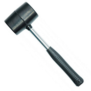 Молоток гумовий VOREL 33657 з металевою ручкою, Ø=56 мм, m=700 г