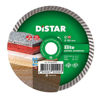 Диск алмазний Distar Turbo Elite 180 x 2,4 x 9 x 22,23 Фото 1