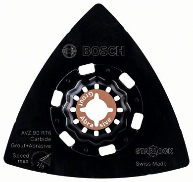 Шліфувальна підошва Bosch Starlock Carbide-RIFF AVZ 90 RT6 Фото 1