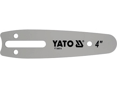 Шина для пилы YATO YT-84914 L= 4"/ 10 см (26 звеньев) Т-0,043" (1,1 мм) для цепей YT-828135, YT-828136 Фото 1