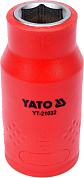 Головка торцевая шестигранная диэлектрическая YATO YT-21032 1/2" М12 x 55/38 мм VDE до 1000 В