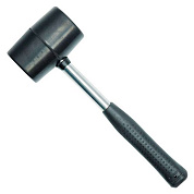 Молоток гумовий VOREL 33907 з металевою ручкою, Ø=76 мм, m=900 г
