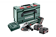 Акумуляторна болгарка Metabo W 18 L 9-125 Quick Li-Power 3x4.0 Ач, 602249660