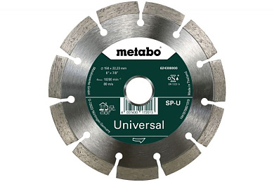 Алмазний універсальний диск Metabo SP Universal 150x2x22.23 мм 624308000 Фото 1