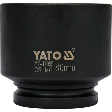 Головка торцевая ударная двенадцатигранная YATO YT-11995 1" М80 x 100 мм Фото 1