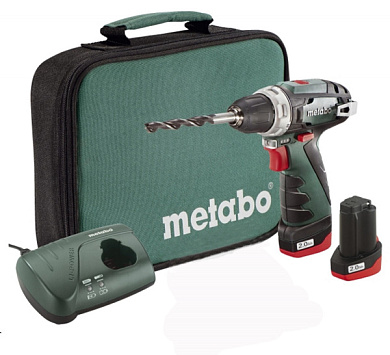 Аккумуляторный шуруповерт Metabo PowerMaxx BS в сумке (600079550) Фото 1