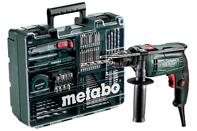 Ударная дрель Metabo SBE 650 + Набор принадлежностей (600671870) Фото 1