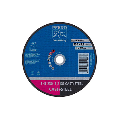 Коло відрізне Pferd 230*3,2*22 SG CAST+STEEL чавун/сталь Фото 1