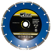Алмазный диск Werk WE110100 Segment, 1A1RSS / C3-W, 115х7х22.23мм