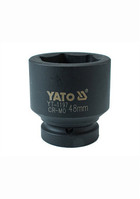Головка торцевая шестигранная ударная YATO YT-1197 1" М48 x 73 мм Фото 1