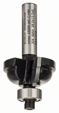 Профильная фреза F с шарикоподшипником Bosch Standard for Wood 8x28,5x54 мм Фото 1