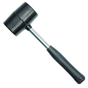 Резиновый молоток VOREL 33557 с металлической ручкой, Ø=50 мм, m=410 г
