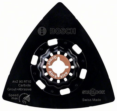 Шлифовальная подошва Bosch Starlock Carbide-RIFF AVZ 90 RT10 Фото 1