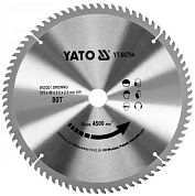 Диск пильний YATO по дереву 315х30х3.5х2.5 мм, 80 зубців (YT-60794)