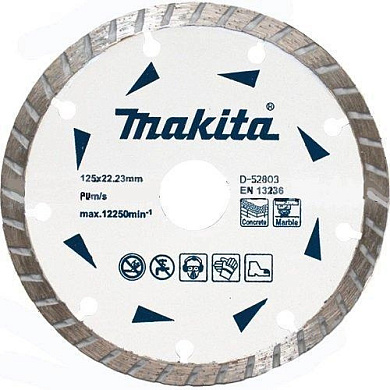 Алмазный диск 125 мм Makita (D-52803) Фото 1