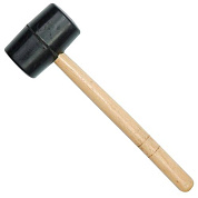 Молоток гумовий VOREL 33650 з дерев'яною ручкою, Ø=55 мм