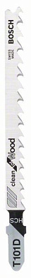 Пилочка для лобзика Bosch Clean for Wood T 101 D, 100 шт Фото 1
