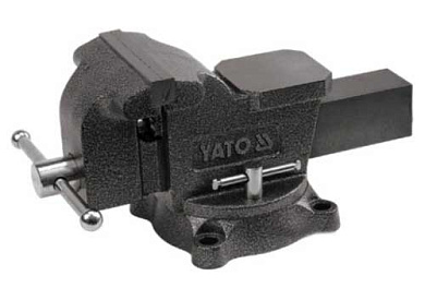 Тиски слесарные YATO YT-6503 вращающиеся с наковальней 150 мм 15 кг Фото 1