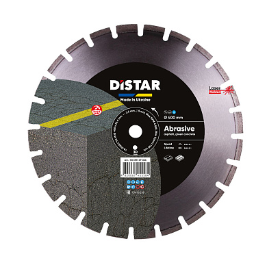 Диск алмазный Distar Bestseller Abrasive 400 x 3,5/2,5 x 25,4-11,5-24-ARP 40 x 3,5 x 6+3 R195 Фото 1