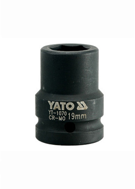 Головка торцевая ударная шестигранная YATO YT-1070 3/4" М19 x 50 мм Фото 1