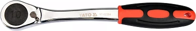 Трещотка с шестигранником Yato HEX10 72T Cr-V c прорезиненной рукояткой (YT-02394) Фото 1