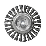 Щетка дисковая S&R, стальная плетенная проволока 150, ворс 0,5 мм (135554150)