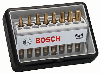 Набор бит Bosch Robust Line Max Grip Sx4, 8 шт Фото 1