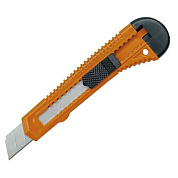 Нож VOREL 76180 с выдвижным лезвием с отломными сегментами М=18 мм, пластиковый корпус