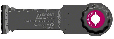 Погружное пильное полотно Bosch Starlock Max Multi-Material MAII 32 APT, 10 шт Фото 1