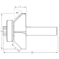 Кромочная фасонная фреза TCT Makita (P-79077) Фото 3