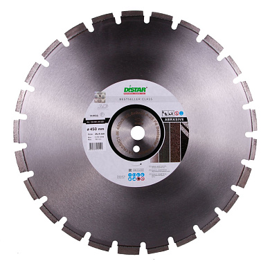 Диск алмазний Distar Bestseller Abrasive 450 x 3,8/2,8 x 25,4-11,5-25-ARP 40 x 3,8 x 6+3 R215 Фото 1