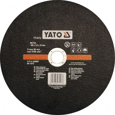 Диск отрезной по металлу YATO YT-6113 300x32x3.2 мм Фото 1