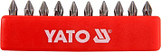 Набор отверточных насадок YATO YT-0474 "Philips" PН1 x 25 мм HEX 1/4" 10 шт