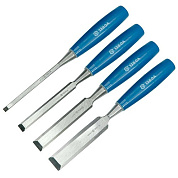 Стамески VOREL 25530 с пластиковой ручкой, (набор) (6, 12, 18, 24 мм – 4 шт)