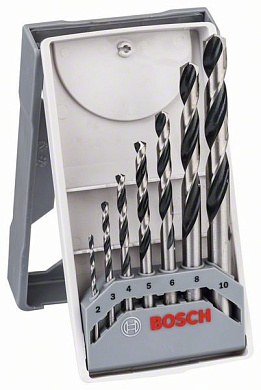 Набір свердел по металу Bosch HSS-PointTeQ Mini X-Line, 7 шт Фото 1
