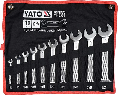 Набор комбинированных ключей Yato YT-0380 Фото 1