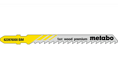 Лобзиковое полотно Metabo Fast Wood Premium T 144 DF, 5 шт 623976000 Фото 1