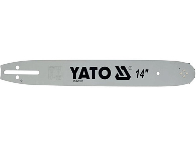 Шина направляющая цепной пилы YATO YT-849382 L= 14"/ 36 см (52 звеньев) для цепей YT-84951 Фото 1